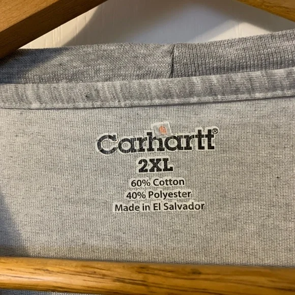 Carhartt Heather Gray Crewneck Shirt - Picture 2 of 3